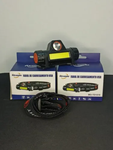Lanterna de Cabeça Recarregável