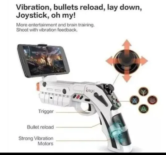 Controle celular ipega ar gaming gun