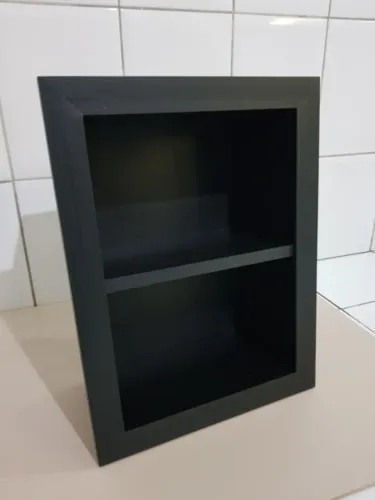 Nicho para Boca de Churrasqueira - MDF Preto Nero