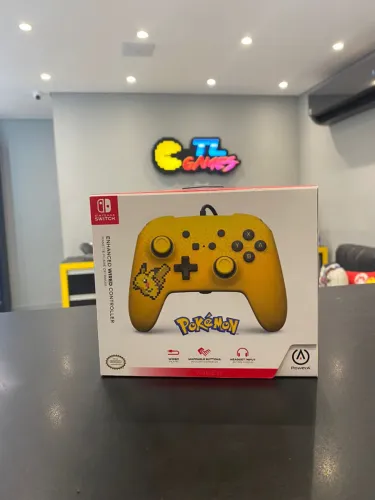 ? Controle com Fio PowerA Pokémon Pikachu - Nintendo Switch
