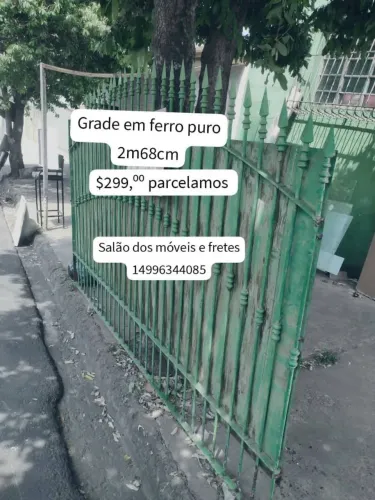 Grade pra portão ferro puro