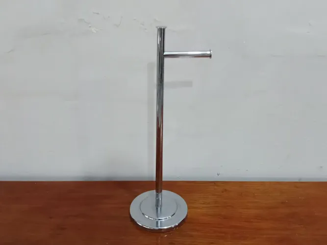 Porta Papel Higiênico para chão em Inox 