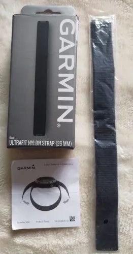Pulseira Garmin Ultrafit Nylon 26mm - Preta