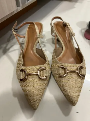 Sapatos Slingback Bege Valentina