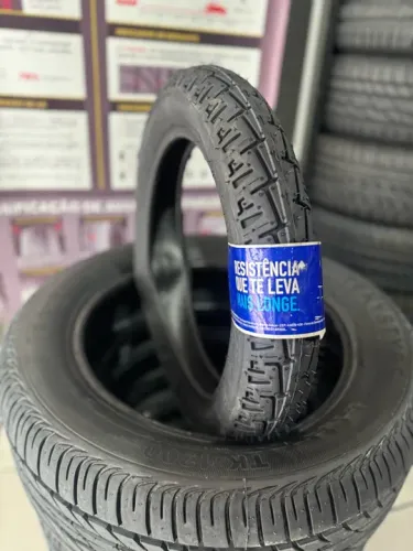 Pneu de moto 80/100/14 marca Vipal (instalação gratuita)