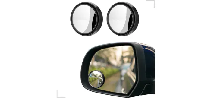 Par de Bolhas Retrovisor de Ponto Cego Melhor ângulo de Visão para Carro Moto Van Caminhão
