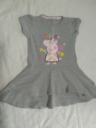 Vestido cinza Peppa Pig - Tamanho 3
