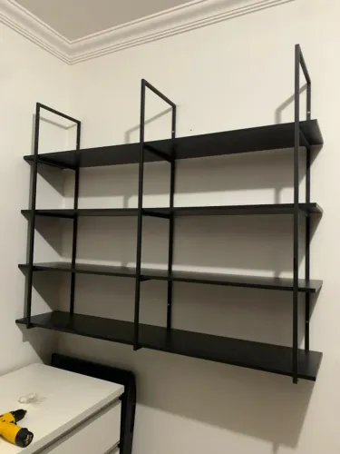 Estante para loja ou escritorio casa em mdf estilo industrial 