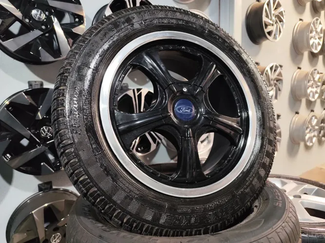 Rodas aro 15" Ford Esportiva+ Pneus 185/60 R15"- Aceito Cartão