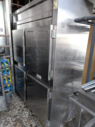 Geladeira inox 4 portas 220V 
