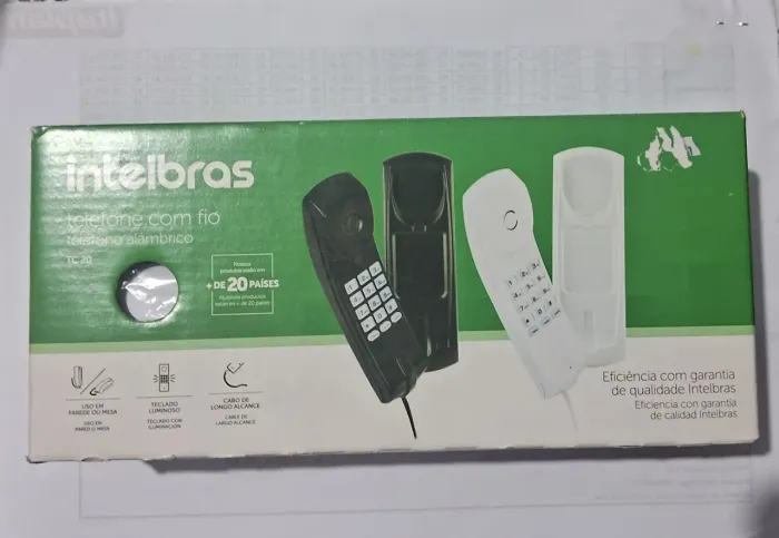 Telefone com Fio Intelbras TC20 - Novo na Caixa