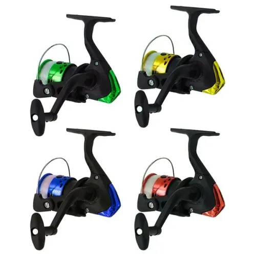 Kit molinete e linha para vara de pesca