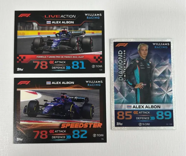 Cartas de Fórmula 1 Alex Albon - Williams Racing