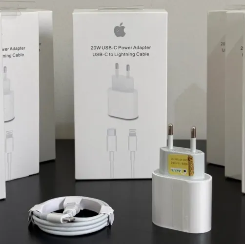 Carregador para seu iPhone turbo 20w carregador completo cabo lightning+ fonte 20w 