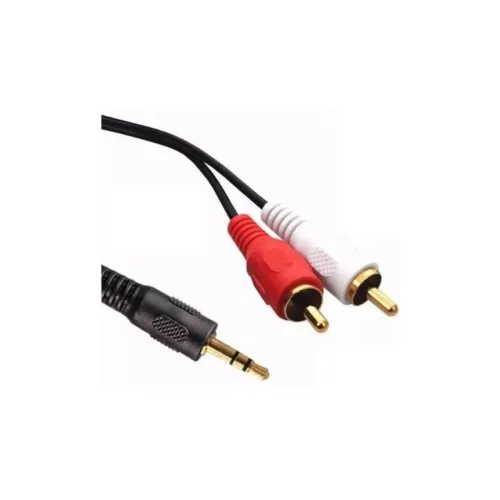 Cabo P2 para RCA - Áudio Estéreo 3 Metros
