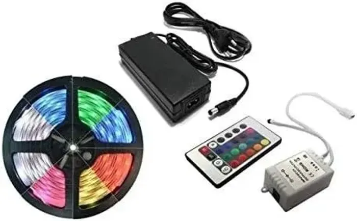 Kit Fita Led Rgb 50x50 5 metros com Controle Remoto e Fonte (novo , com entrega )