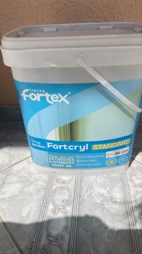 Tinta Acrílica Standard Fortcryl 15L grafiato da Fortex - cinza grafite 