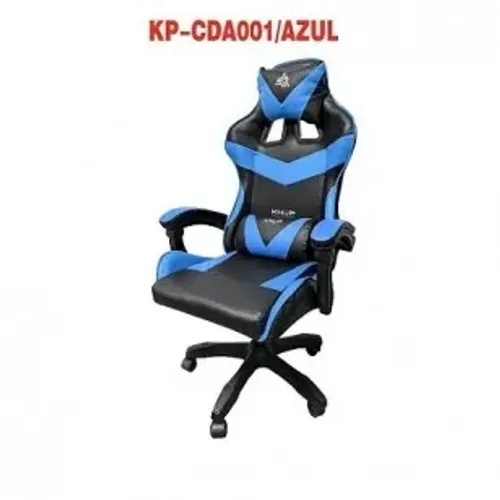 CADEIRA DE ESCRITORIO/GAMER KNUP ERGONÔMICA PRETA E AZUL - KP-CDA001/AZUL