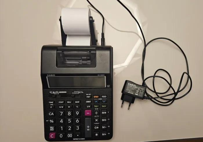 Calculadora Com Bobina Casio Media Hr-100rc-bk Bivolt