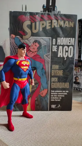 Boneco Superman John Byrne DC DIRECT compatível com McFarlane DC Universe