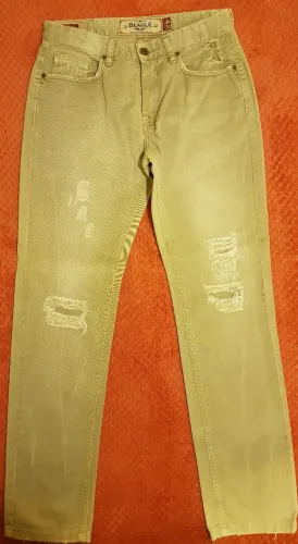 Calça Jeans Masculina Bege