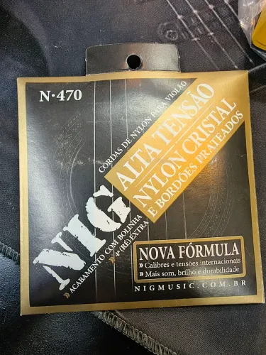 Encordoamento nig n-470 alta tensão para violão de nylon com bolinha violão clássico mpb