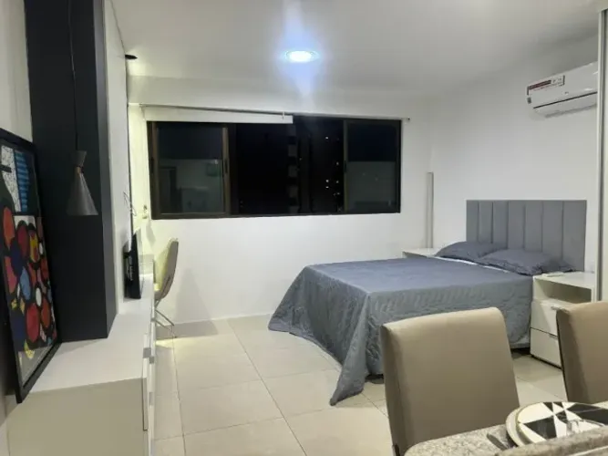 Apto flat, 1qto, golden home, 2600/txs, mobiliado
