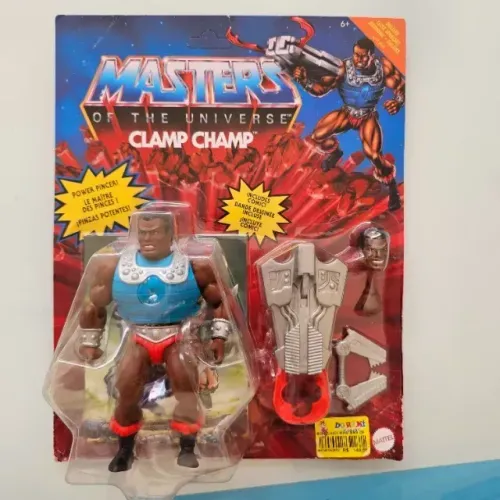 Boneco Action Figure He-man Clamp Champ GVL79 Motu Origins Novo Lacrado