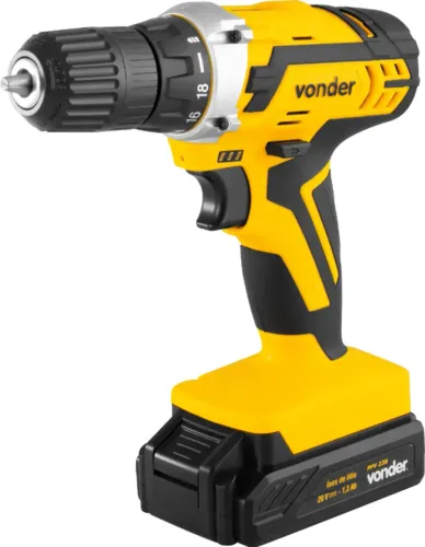Parafusadeira furadeira a bateria, 20 V, fonte de carregamento bivolt automática, PFV 238