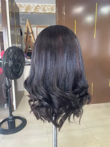 Lace cabelo humano 40cm com 187g de cabelo 