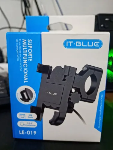 Suporte e Carregador USB Universal Para Moto - Novo
