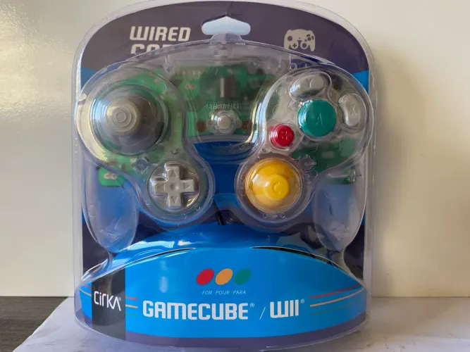 Controle com fio CirKa / GameCube / Wii (transparente)
