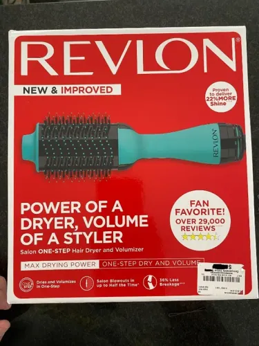 Escova Revlon One Step Volumizer And Hair Dryer.