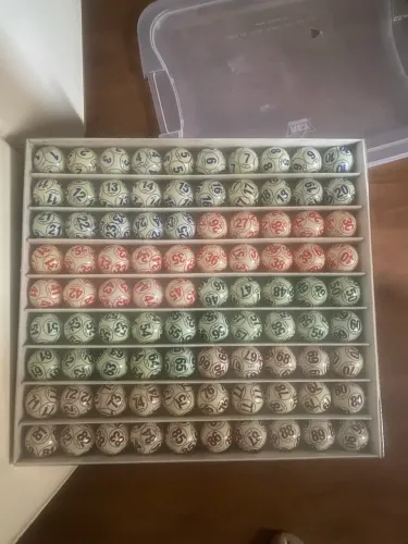 Jogo de bolas c/90 números p/ bingo impecável