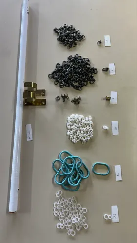 Ganchos rodízios para cortinas