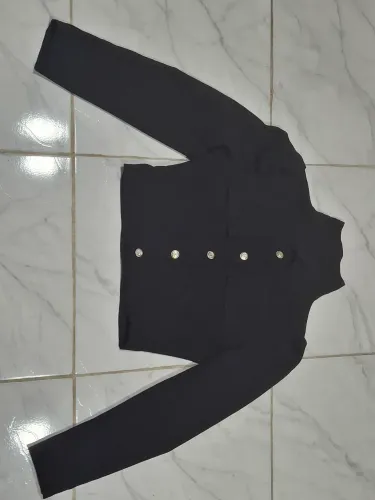 Camisa Botao Preta Tamanho P