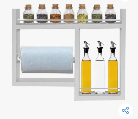 Organizador de cozinha com porta temperos e azeite