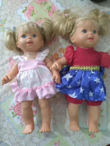 Bonecas Little Mommy Mattel Ambas Mexem e Falam