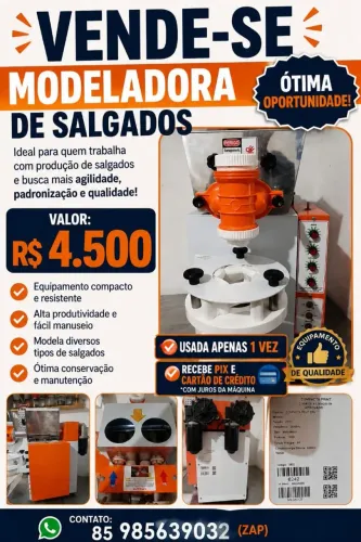 Modeladora de salgados usada apenas para testar.