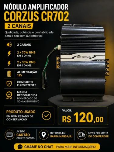 Módulo amplificador 2 canais