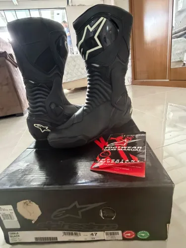 Bota Alpinestars Motociclista Smx-6 Preto Esportiva