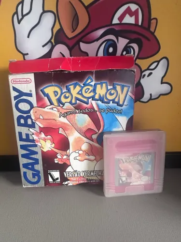 Pokémon Red Game boy gradiente caixa 