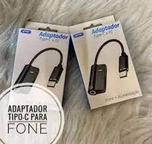 Adaptador Tipo C Com Carregamento + P2 Fone 3.5mm Knup