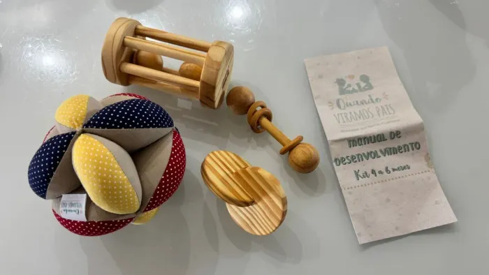 Kit brinquedo educativo 4 a 6 meses