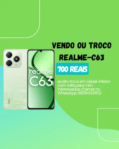 Vendo ou troco realme-C63 com volta pra mim