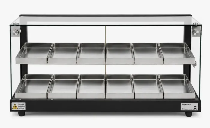 Estufa com bandeja de inox