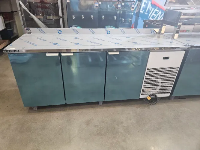 balcão de serviço refrigerado inox 2 metros - a pronta entrega