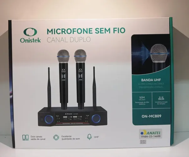Microfone profissional duplo Onistek