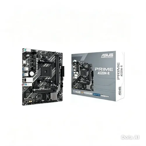 Placa Mãe Asus Prime A520m-r Am4 Ddr4 M.2 Chipset A520 Hdmi Preto