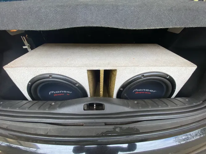 Caixa de som pioneer + Potencia banda 1200 1ohms